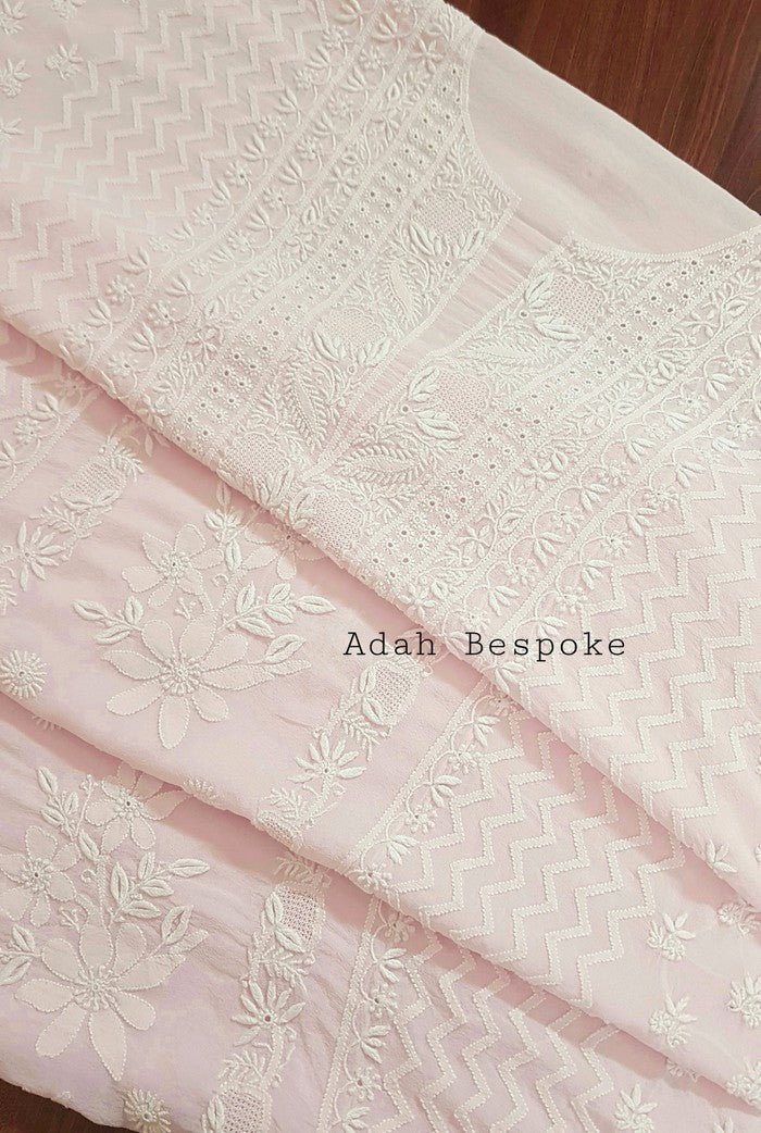 Chikankari Pure Georgette Suit ( Do Taar )