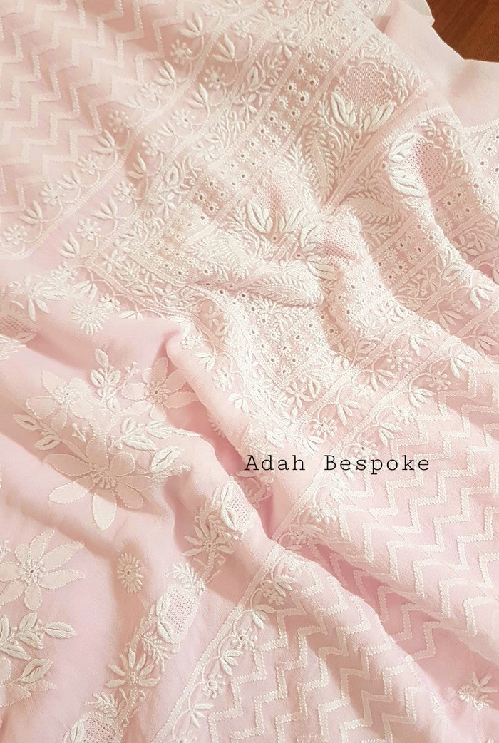 Chikankari Pure Georgette Suit ( Do Taar )