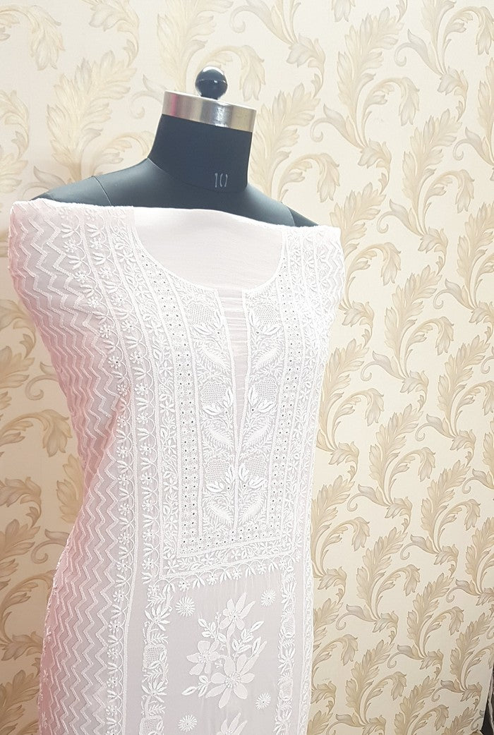 Chikankari Pure Georgette Suit ( Do Taar )