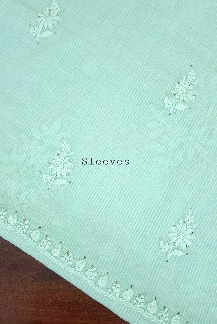 Chikankari Maheshwari Cotton Set - Adah Chikankari