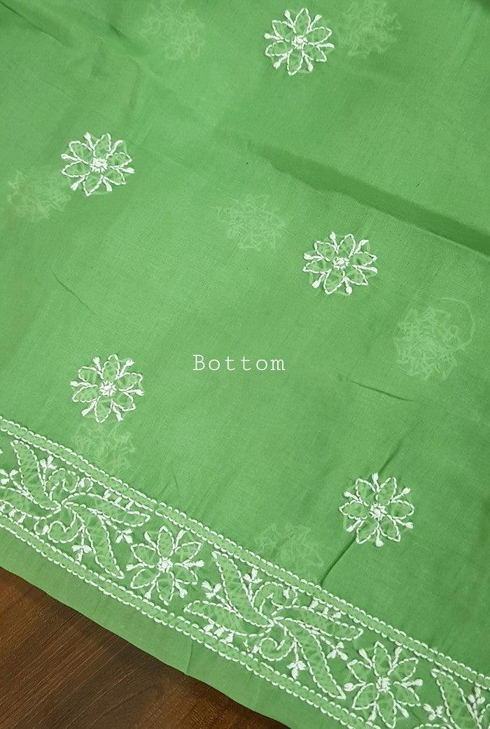 Chikankari Cotton Suit ( Cotton Dupatta ) - Adah Chikankari