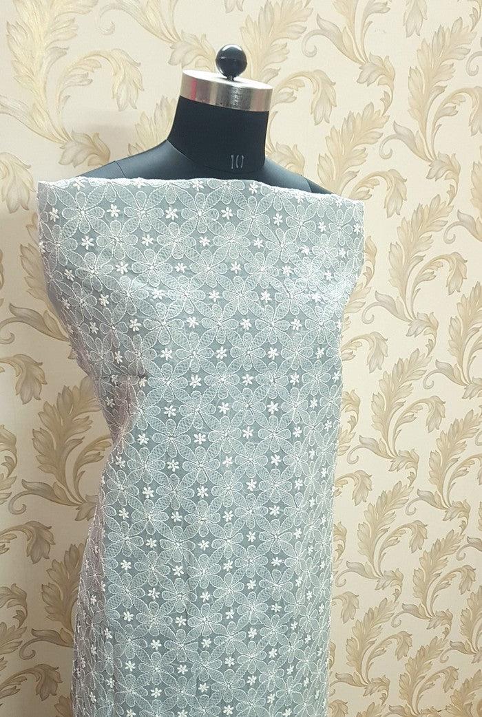 Chikankari Cotton Suit ( Cotton Dupatta ) - Adah Chikankari