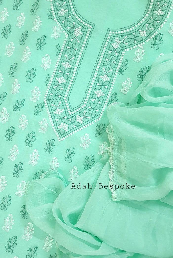 Chikankari Cotton Suit ( 3 Piece )