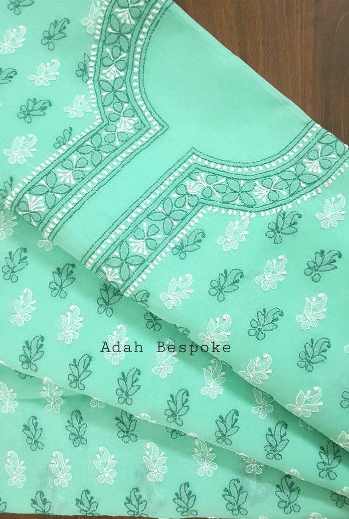 Chikankari Cotton Suit ( 3 Piece ) - Adah Chikankari