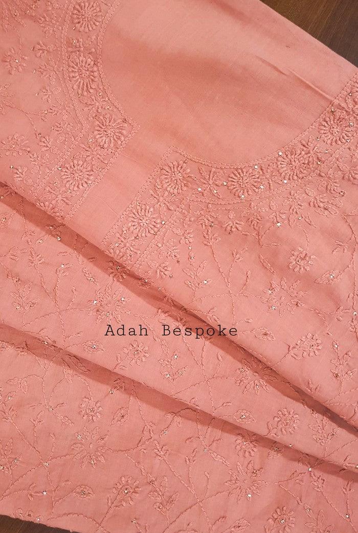 Chikankari Mulmul Full Suit ( 3 Piece ) - Adah Chikankari