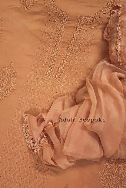 Chikankari Mulmul Full Suit ( 3 Piece )