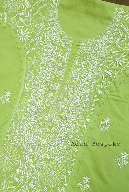 Chikankari Mulmul Set ( Do Taar )