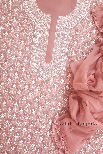 Chikankari Cotton Suit ( 3 Piece )