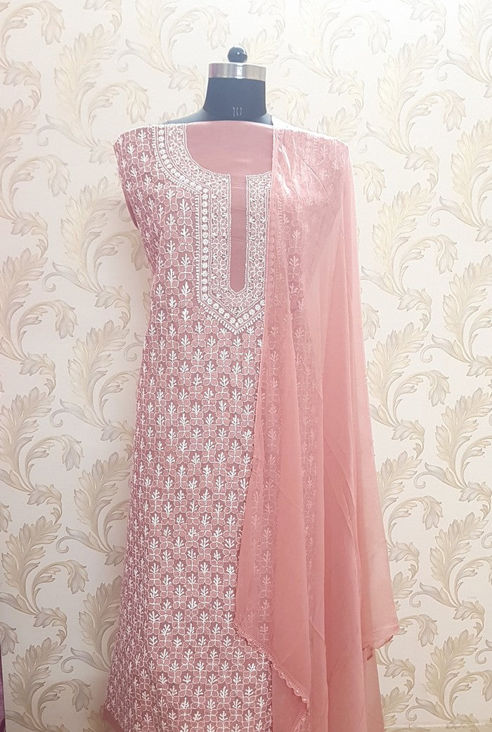 Chikankari Cotton Suit ( 3 Piece )