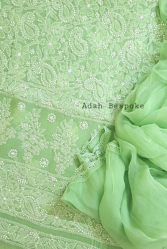 Chikankari Cotton Suit ( 3 Piece )