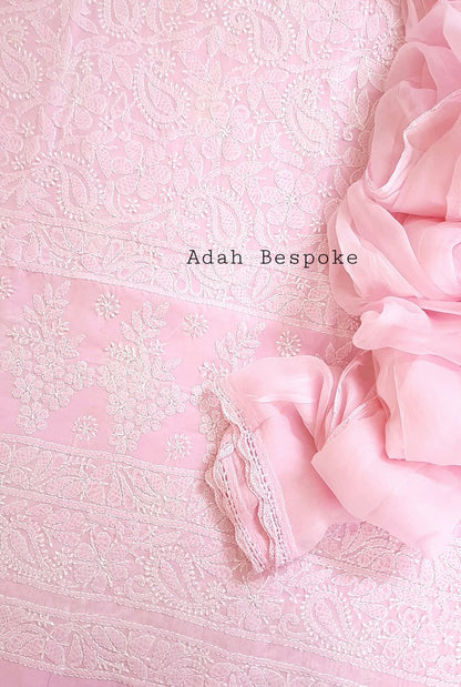 Chikankari Cotton Suit ( 3 Piece )