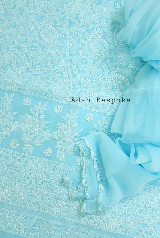 Chikankari Cotton Suit ( 3 Piece )