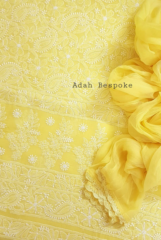 Chikankari Cotton Suit ( 3 Piece )