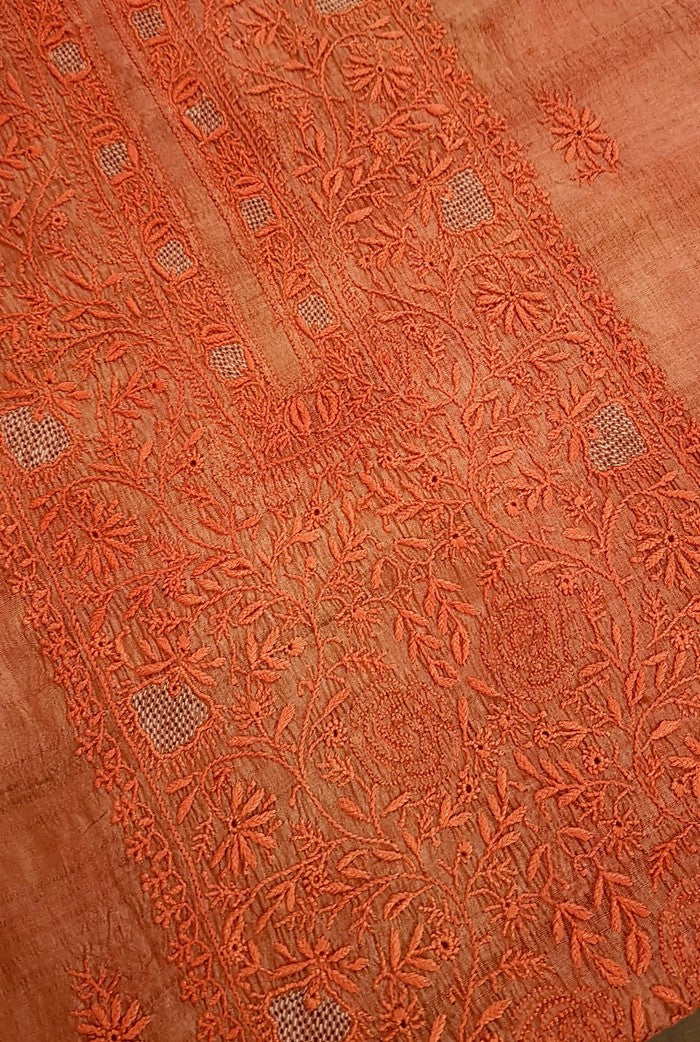 Chikankari Khadi Silk Set ( Do Taar )