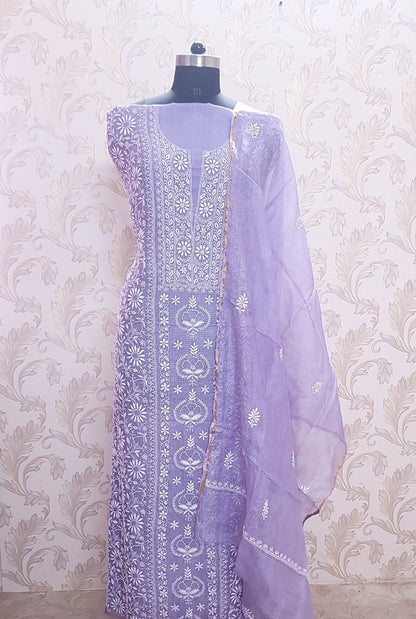 Chikankari Kota Suit ( Do Taar )