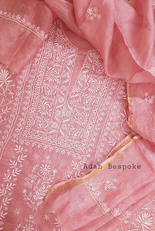 Chikankari Kota Suit ( Do Taar )