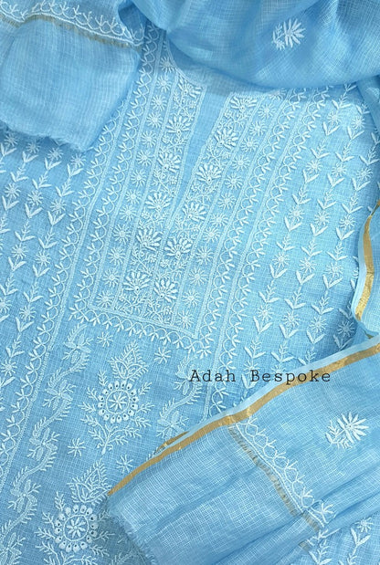 Chikankari Kota Suit ( Do Taar )