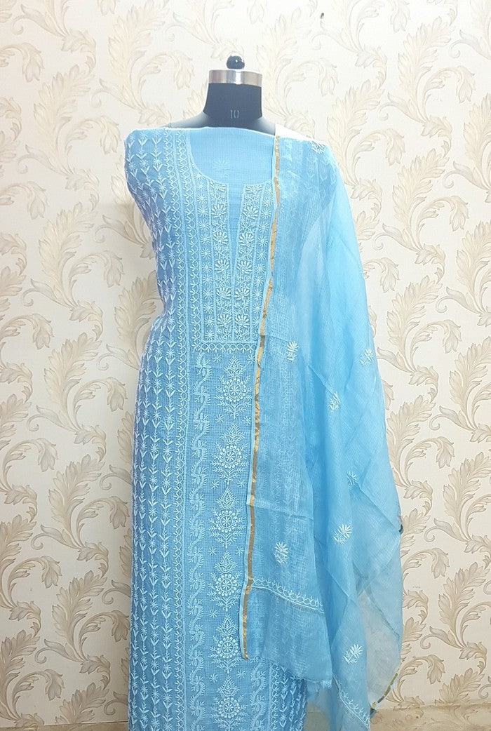 Chikankari Kota Suit ( Do Taar )