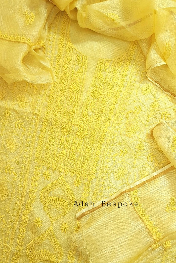 Chikankari Kota Suit ( Do Taar )