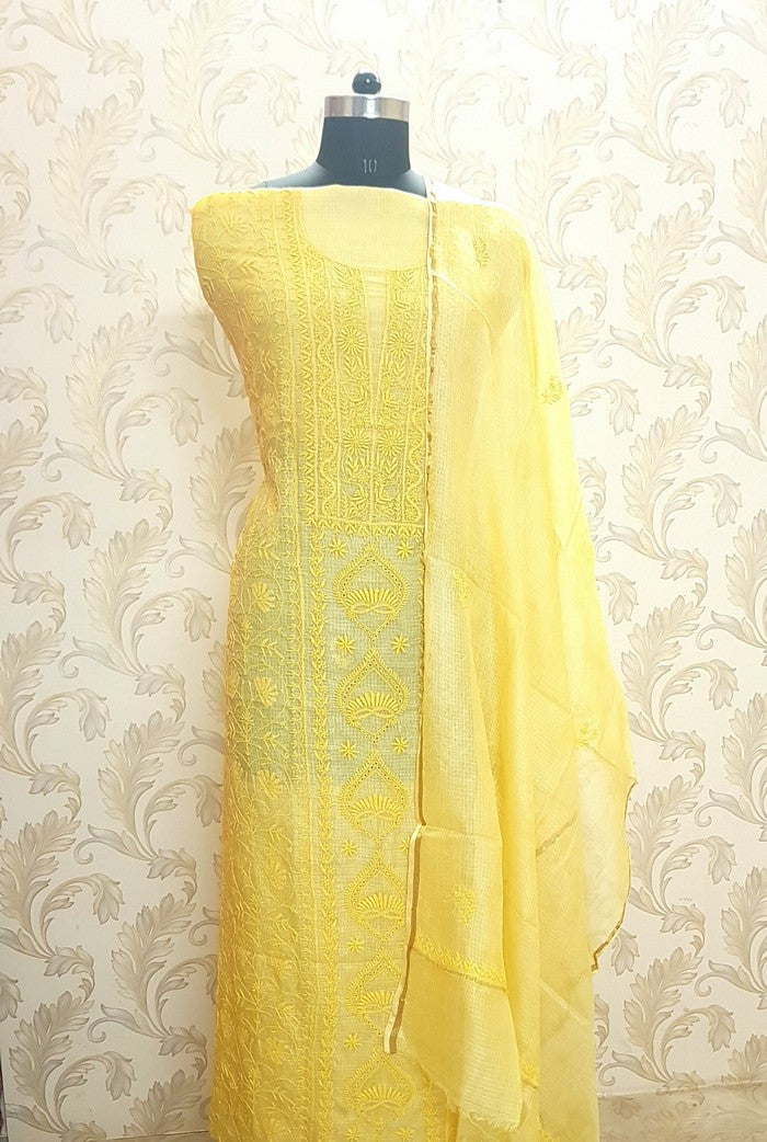 Chikankari Kota Suit ( Do Taar )