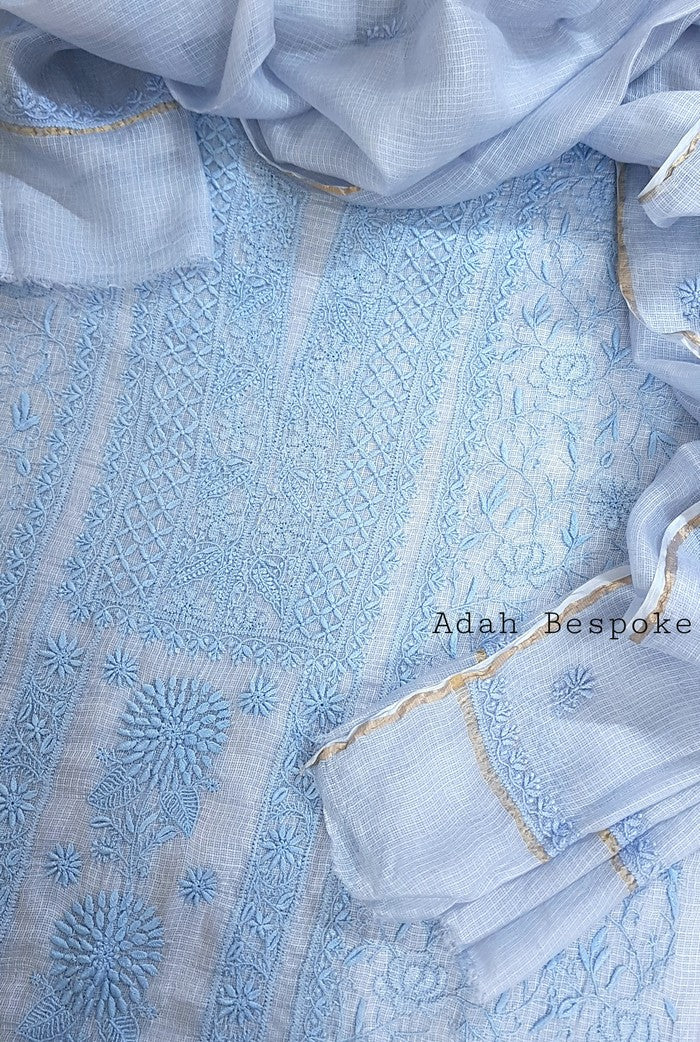 Chikankari Kota Suit ( Do Taar )