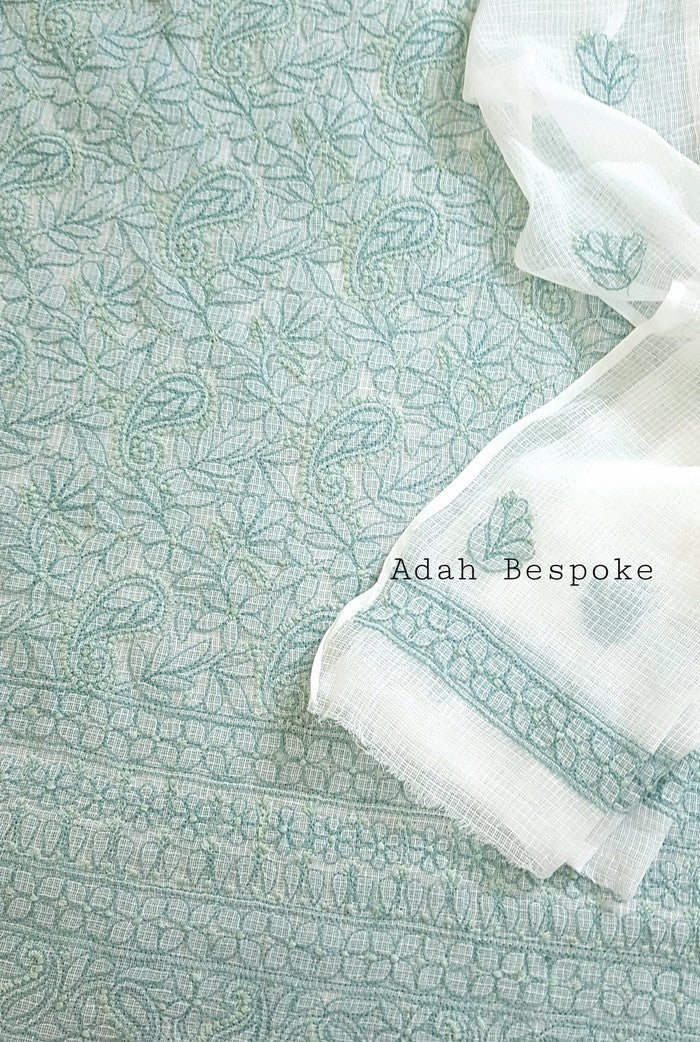 Chikankari Kota Cotton Suit ( 2 Piece )
