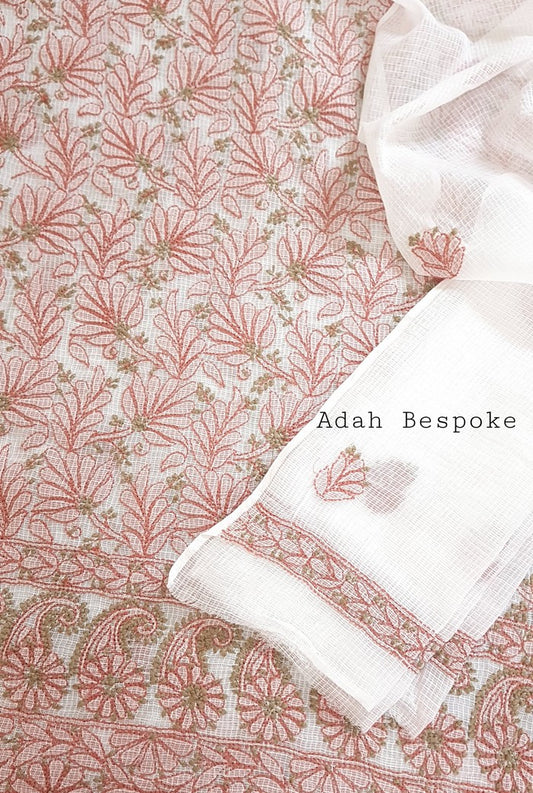 Chikankari Kota Cotton Suit ( 2 Piece )