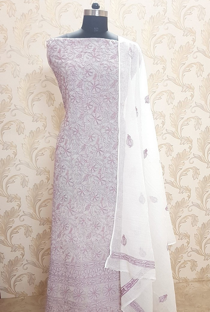 Chikankari Kota Cotton Suit ( 2 Piece )