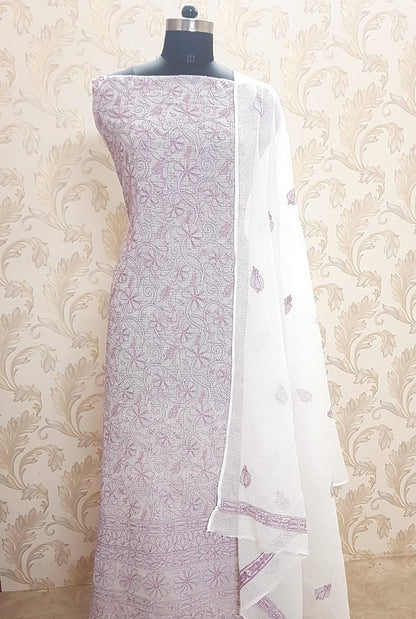 Chikankari Kota Cotton Suit ( 2 Piece )