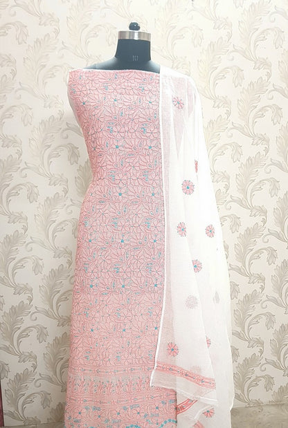 Chikankari Kota Cotton Suit ( 2 Piece )