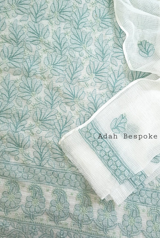 Chikankari Kota Cotton Suit ( 2 Piece )