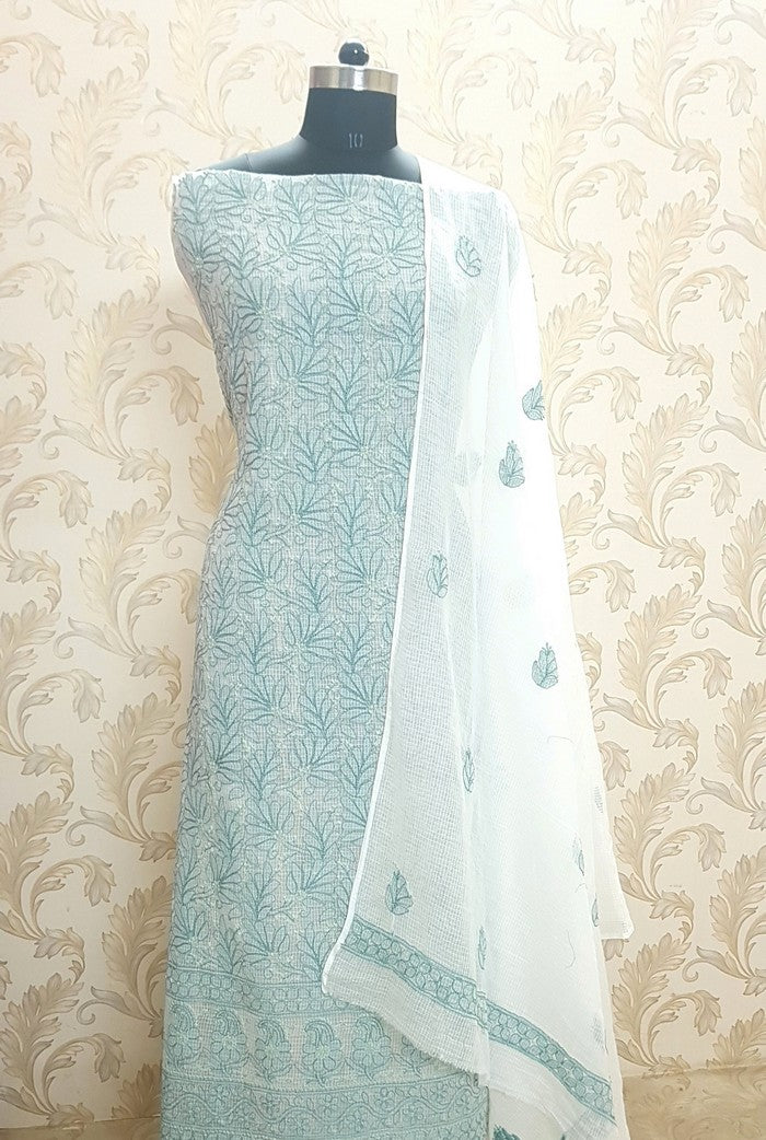 Chikankari Kota Cotton Suit ( 2 Piece )