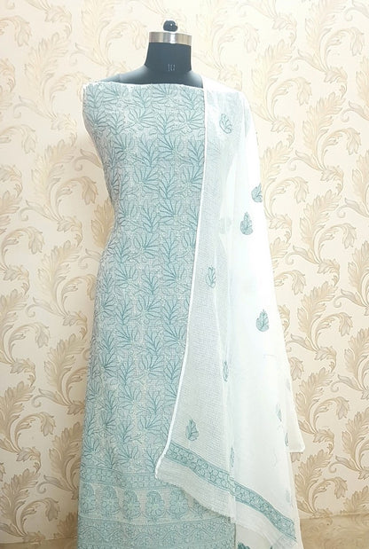 Chikankari Kota Cotton Suit ( 2 Piece )