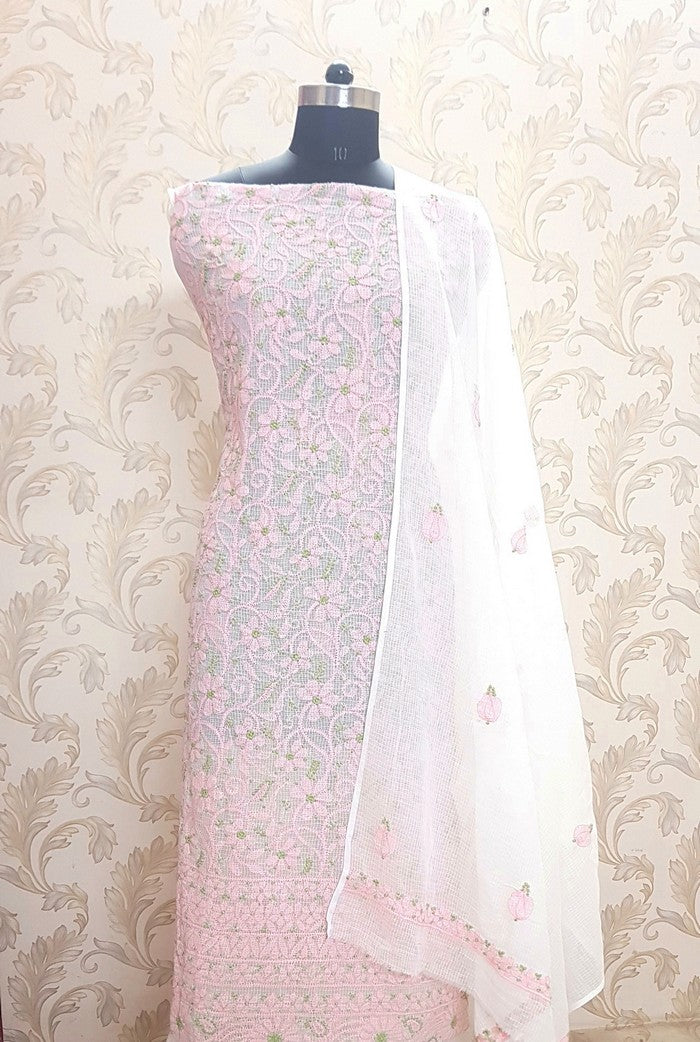 Chikankari Kota Cotton Suit ( 2 Piece )