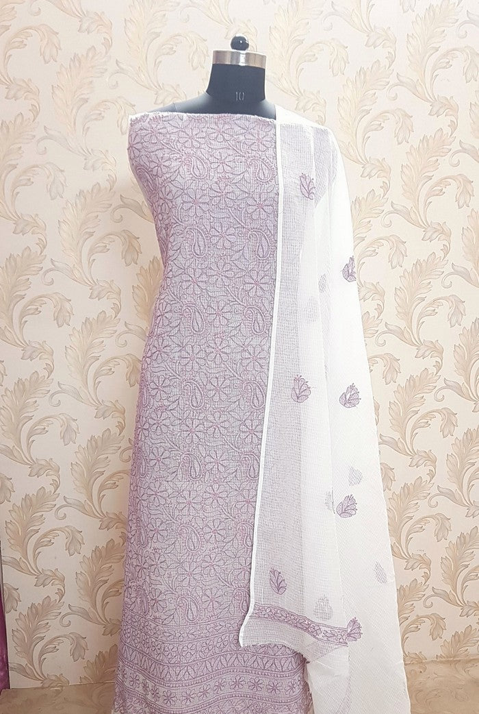 Chikankari Kota Cotton Suit ( 2 Piece )