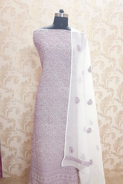 Chikankari Kota Cotton Suit ( 2 Piece )