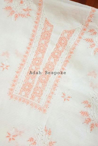 Chikankari Kota Suit - Adah Chikankari