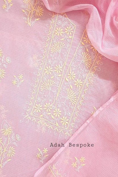 Chikankari Kota Suit - Adah Chikankari