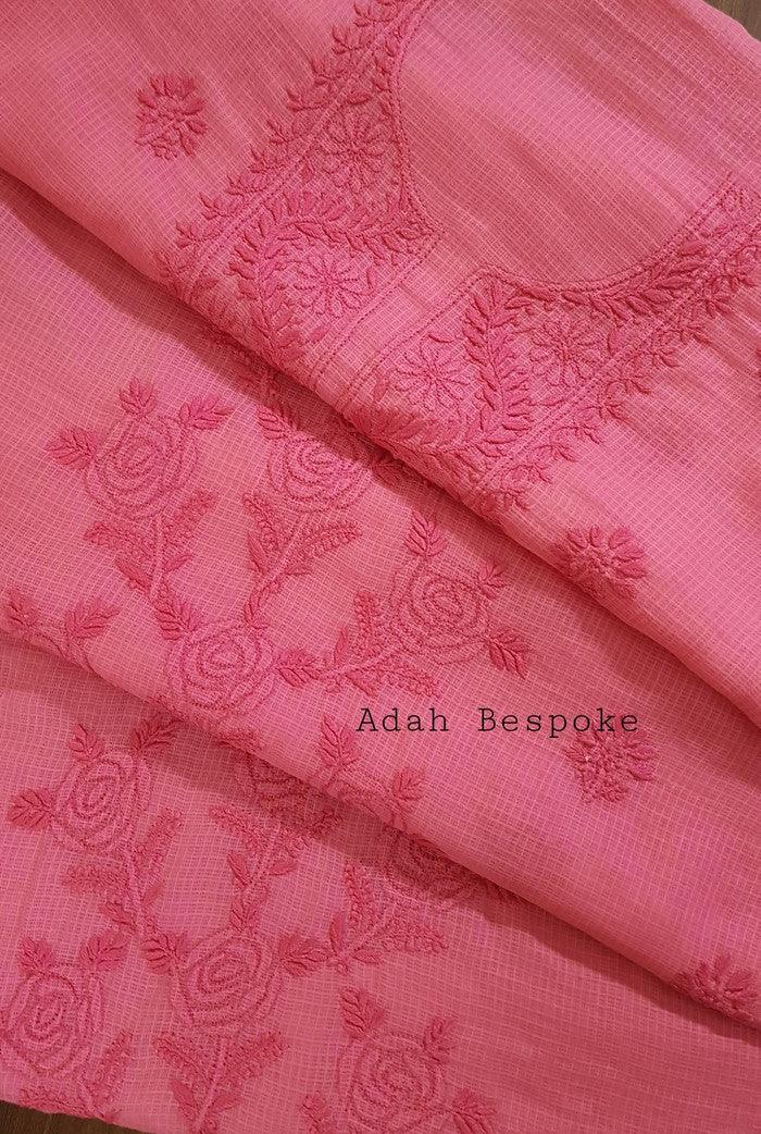 Chikankari Kota Suit - Adah Chikankari