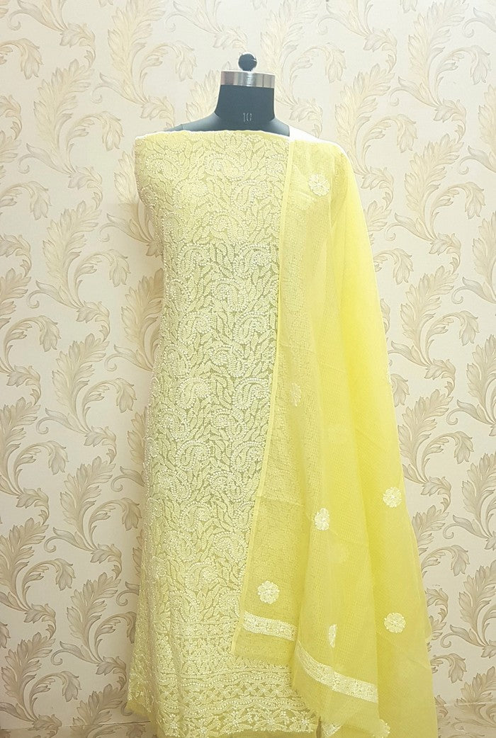 Chikankari Kota Cotton Suit ( 2 Piece )