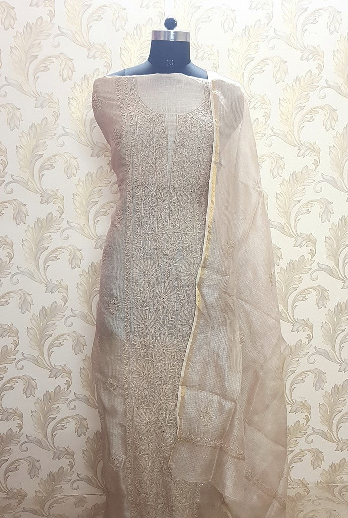 Chikankari Kota Suit ( Do Taar )