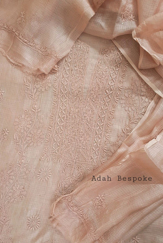 Chikankari Kota Suit ( Do Taar )