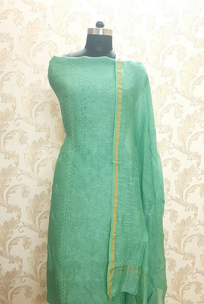 Chikankari Linen Suit ( Do Taar )