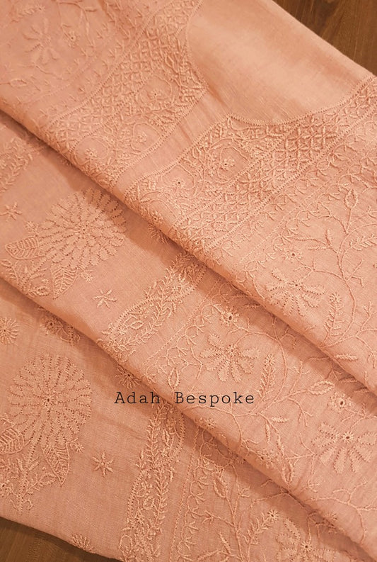 Chikankari Linen Suit ( Do Taar )