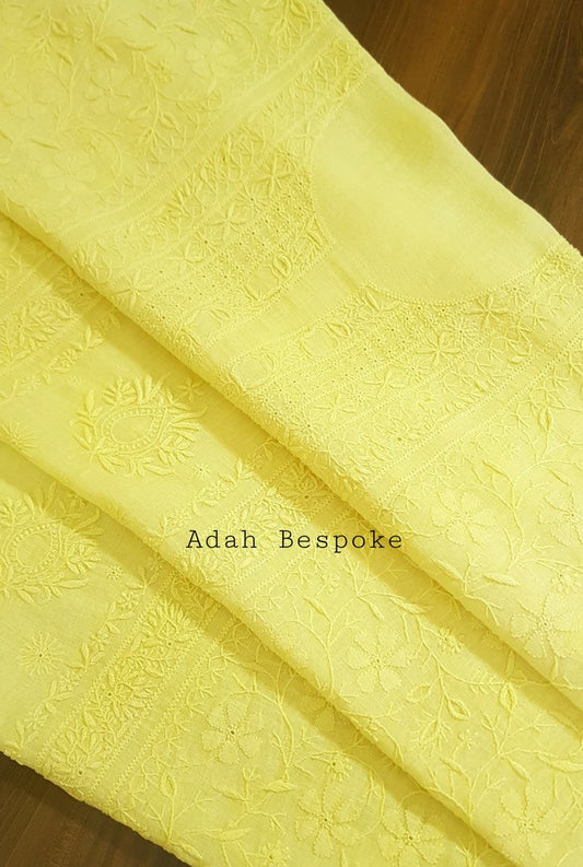 Chikankari Linen Suit ( Do Taar )