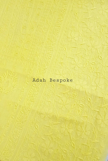 Chikankari Linen Suit ( Do Taar )