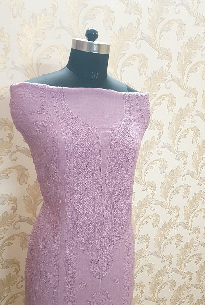 Chikankari Linen Suit ( Do Taar )