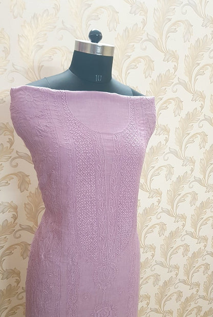 Chikankari Linen Suit ( Do Taar )