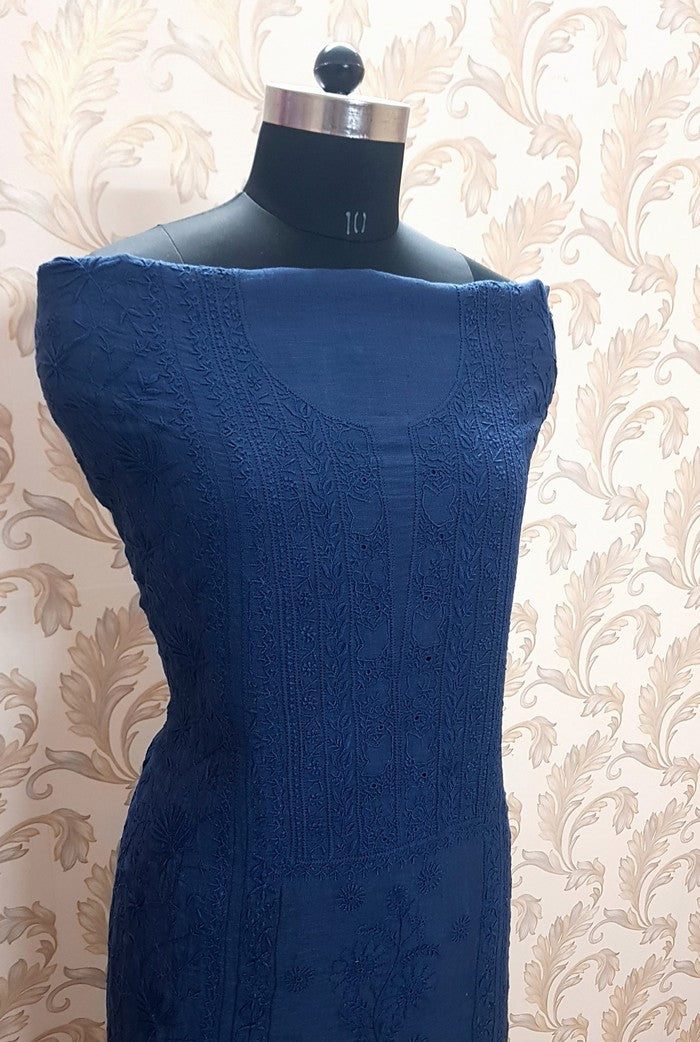 Chikankari Linen Suit ( Do Taar )