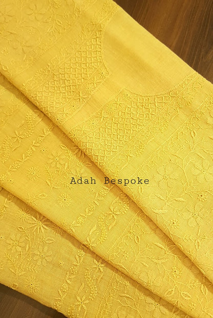 Chikankari Linen Suit ( Do Taar )